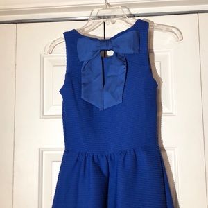 Candies Royal Blue Formal Dress with Bow